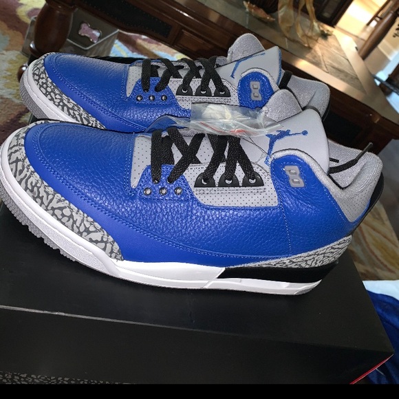 Jordan 3 Blue Cement - Picture 1 of 1